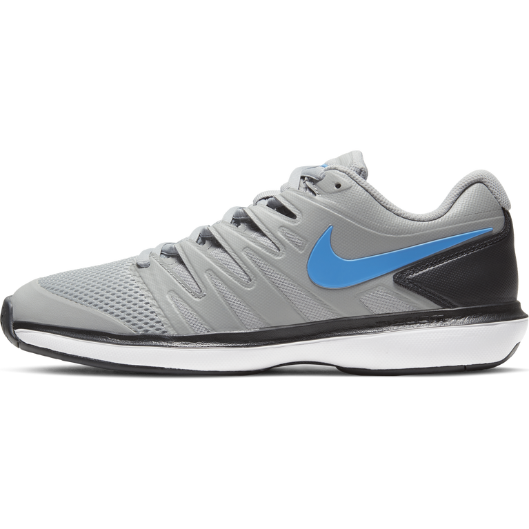Nike Air Zoom Prestige Men S Tennis Shoe Grey Blue Pga Tour