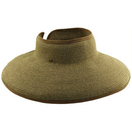 Dorfman Paper Braid Roll-Up Hat