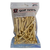 Golf Gifts &amp; Gallery 2 3/4 inch Hardwood Golf Tees in package