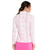 Alternate View 2 of Dahlia Dreams Collection:  Rose Print Quarter Zip Pull Over