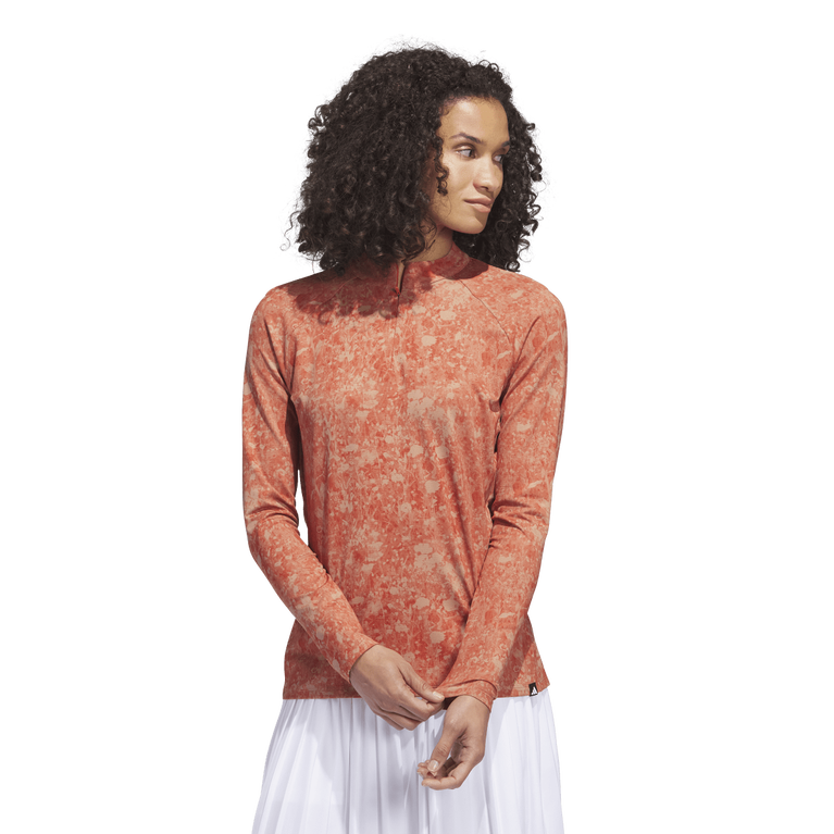 adidas Ultimate365 Tour Printed Quarter Zip Golf Shirt PGA TOUR