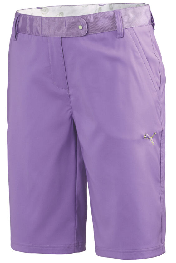 puma purple golf shorts