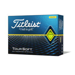 Tour Soft Yellow Golf Balls - Personalized