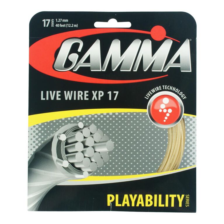 Live Wire XP 17 Gauge String by Gamma Shop Quality Gamma Tennis