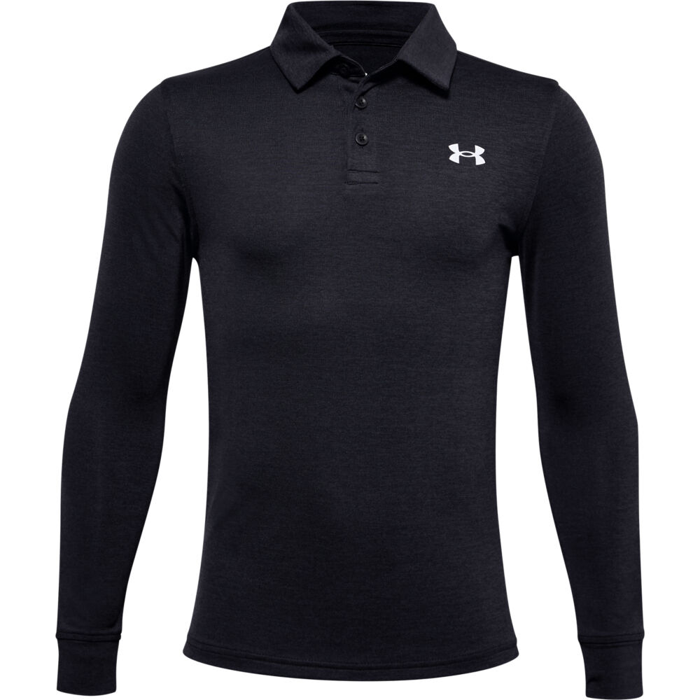 Black/Jet Gray/Steel 001 Under Armour Boys Playoff Polo YLG 