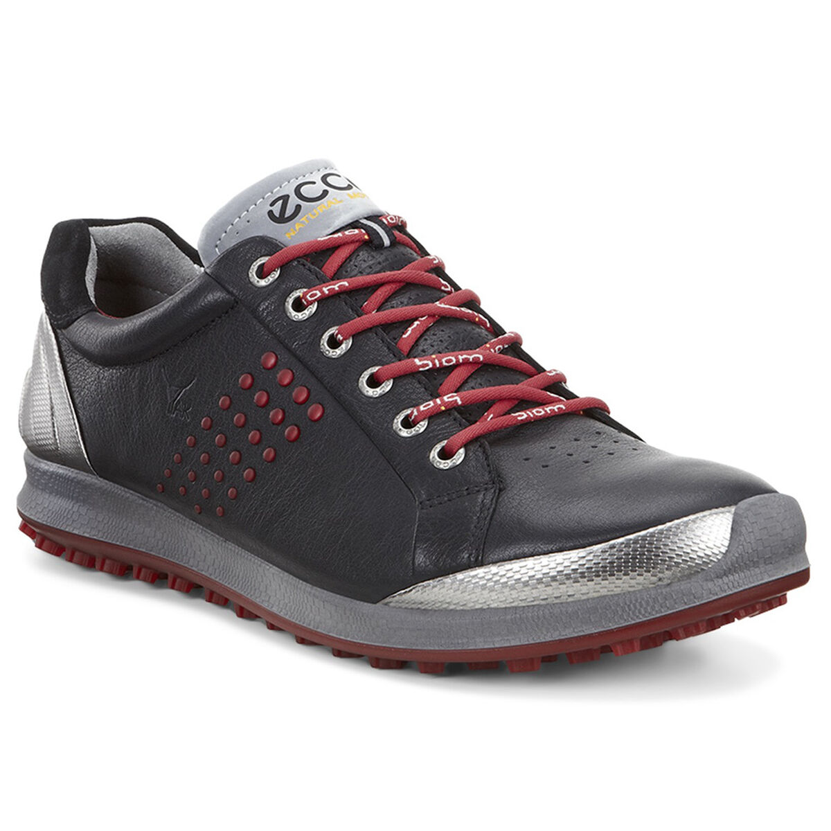 ECCO BIOM Hybrid 2 Men�s Golf Shoe Black/Red PGA TOUR