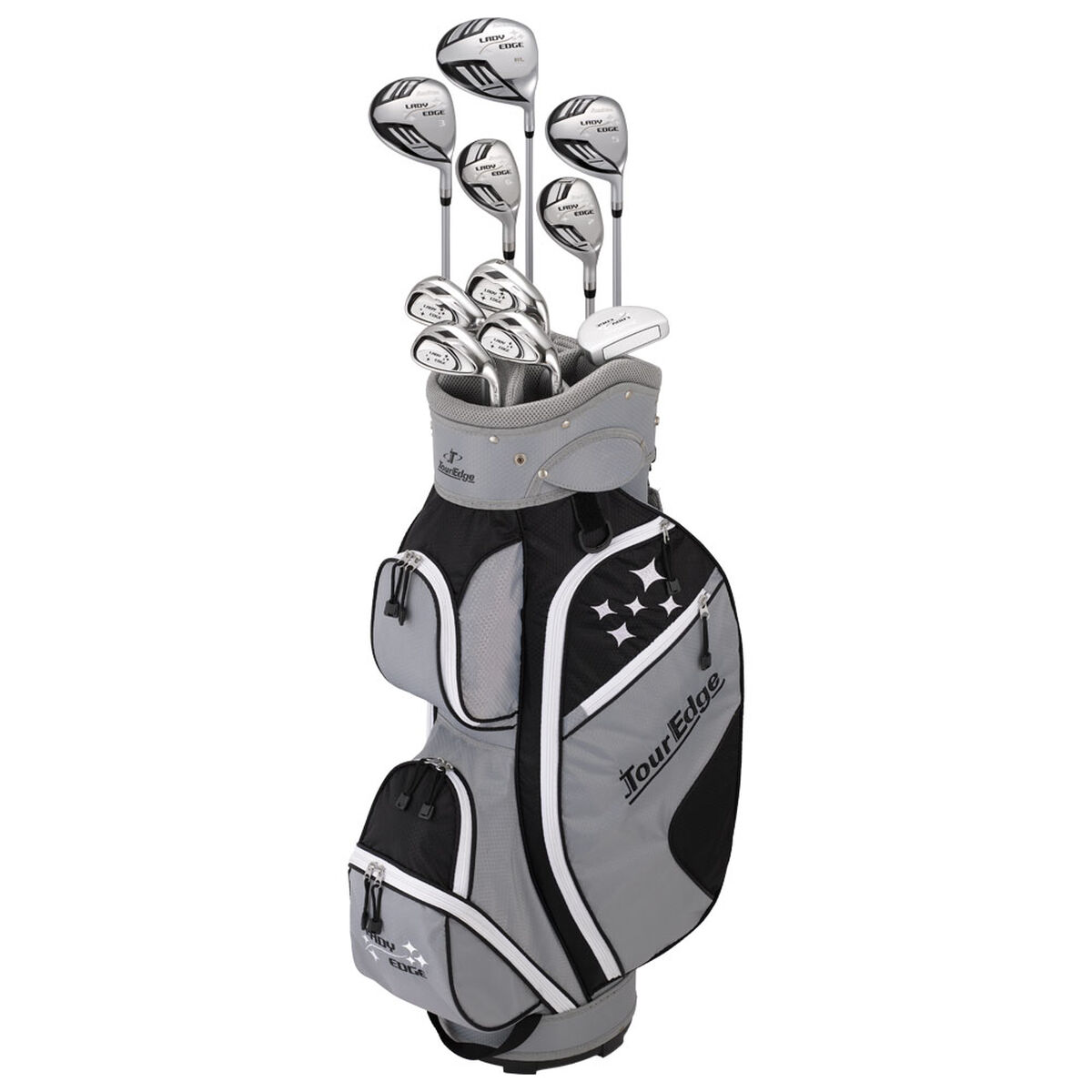 Tour Edge Lady Edge Women's Full Complete Set Black/White PGA TOUR