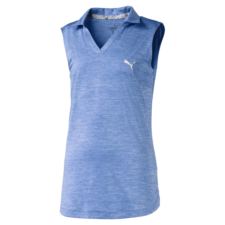 PUMA Junior Girls Sleeveless Heathered Golf Polo PGA TOUR Superstore