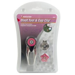 Pink Divot Tool w/ Hat Clip