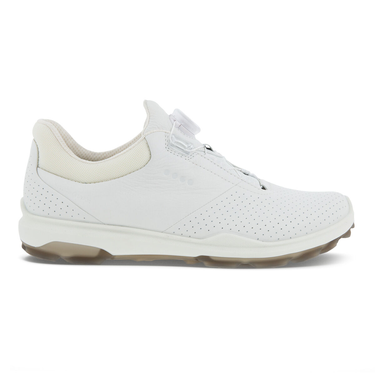 에코 ECCO BIOM Hybrid 3 BOA Mens Golf Shoe,White/Grey