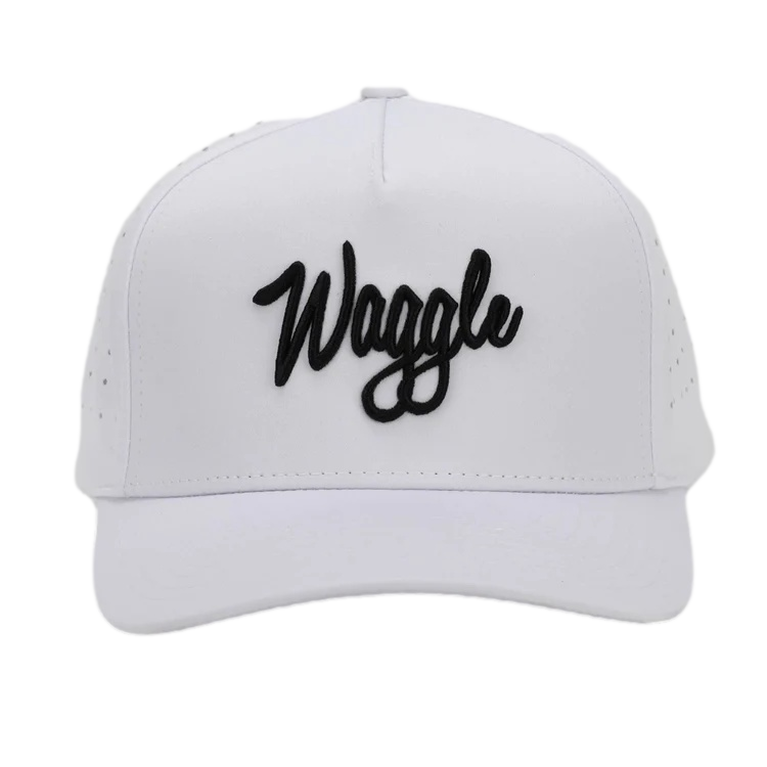 Waggle Logo Hat White