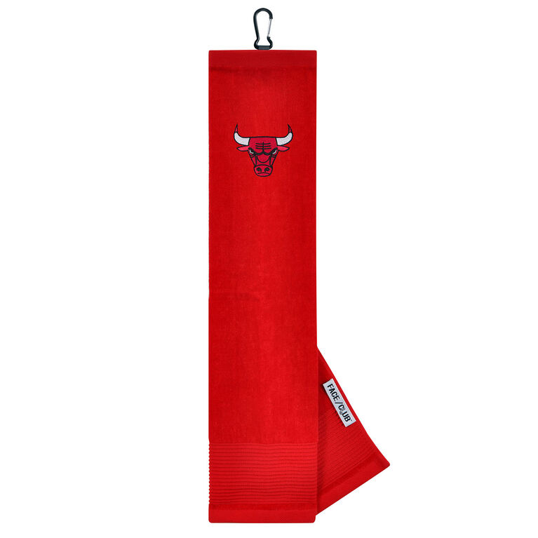 Team Effort Chicago Bulls Face/Club Tri-Fold Embroidered Towel