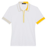 Alternate View 5 of Pique Contrast Trim Short Sleeve Quarter Zip Polo