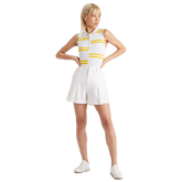 Alternate View 1 of Offset Stripe Pique Sleeveless Polo