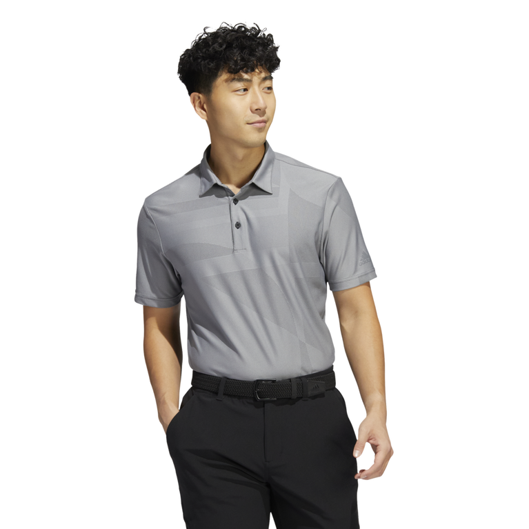 Gray polo black pants discount