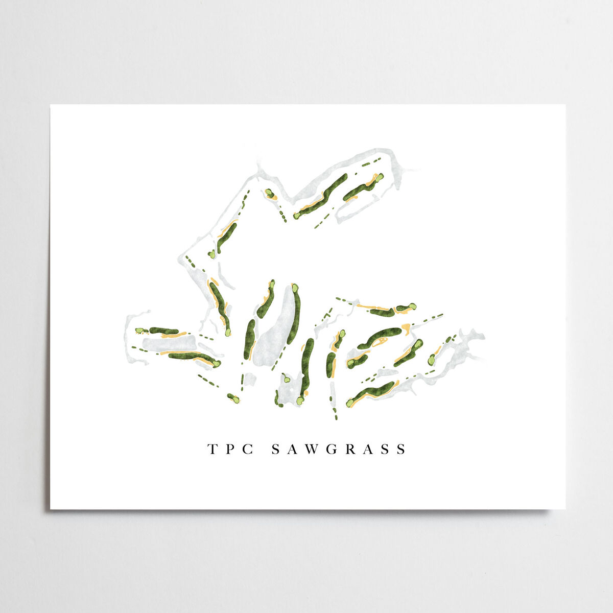 Claire W TPC Sawgrass - The Players Stadium Course - Golf Course Map ...