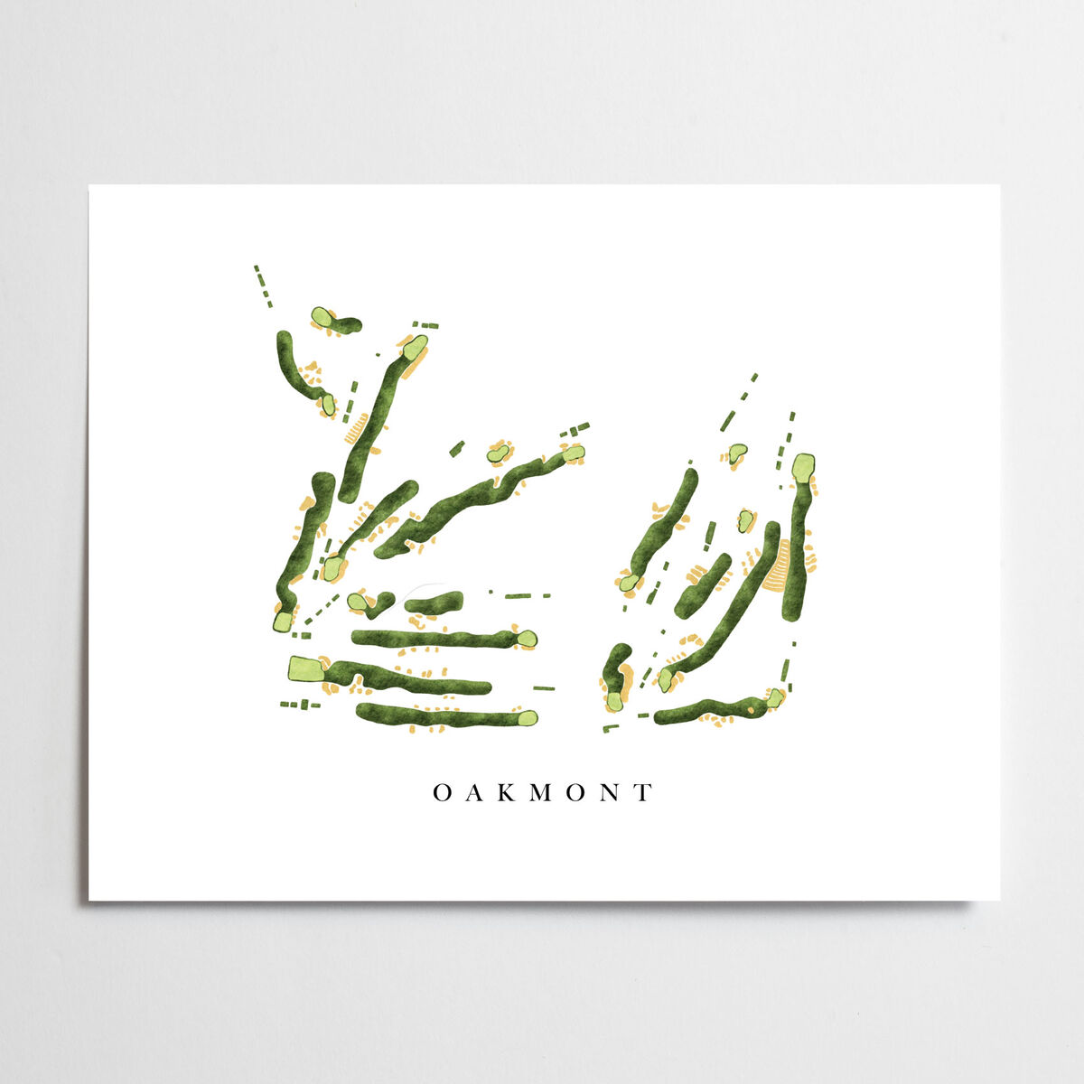 Claire W Oakmont Country Club Golf Course Map PGA TOUR Superstore