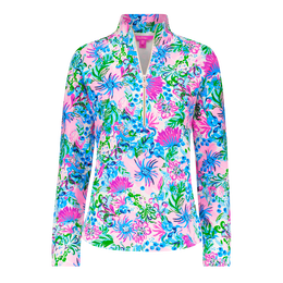 Skipper Floral Quarter Zip Popover