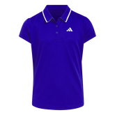 Tipped Collar Girls Shorts Sleeve Polo Shirt