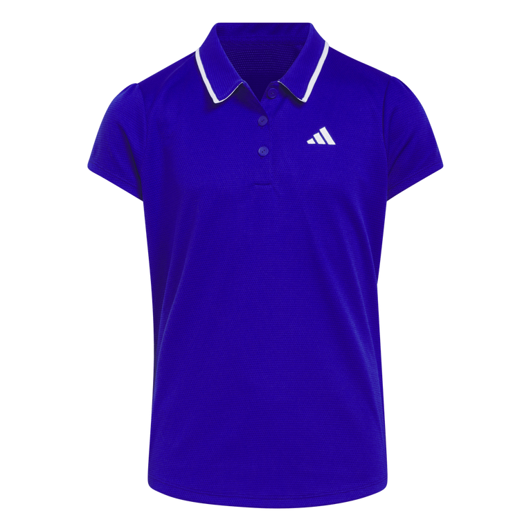Tipped Collar Girls Shorts Sleeve Polo Shirt
