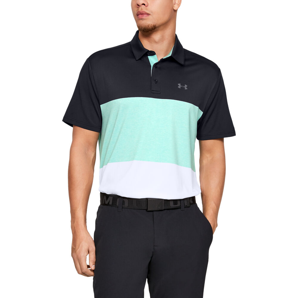 under armour collarless golf shirts