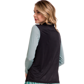 Alternate View 1 of Pinstriped Sunsense Quarter Zip Pull Over