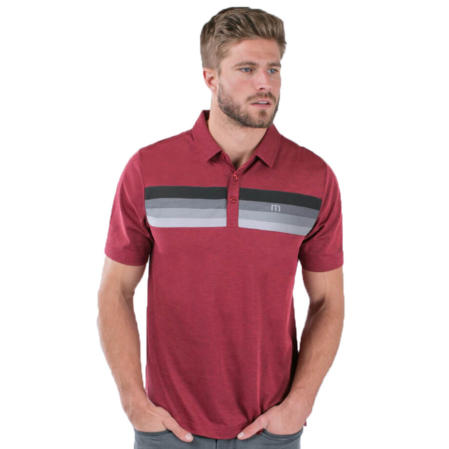Travis mathew red polo clearance