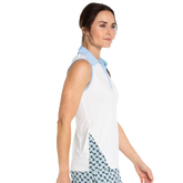 Alternate View 1 of Fairway Drive Collection: Dazzle Print Sleeveless Polo