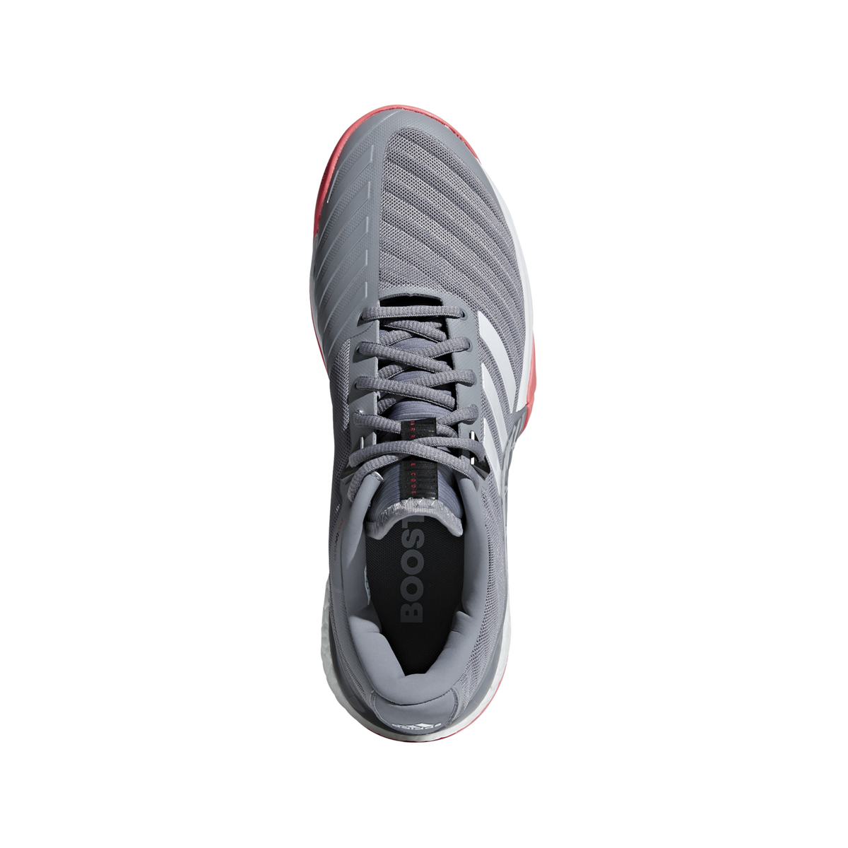 adidas Barricade Boost Men's Tennis Shoe Grey/Red PGA TOUR Superstore