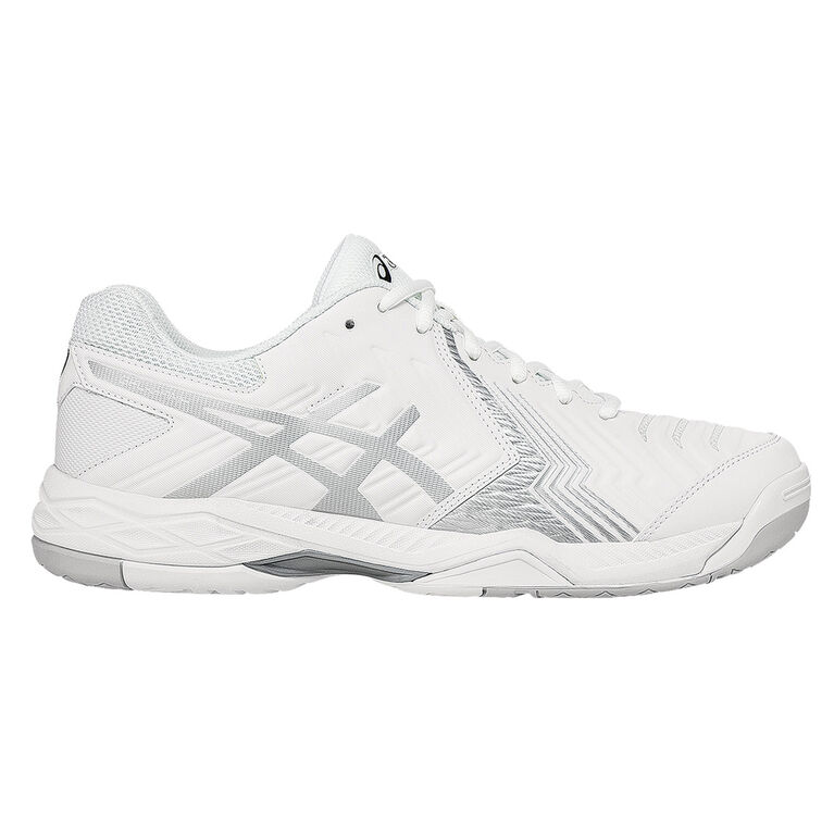 Asics Gel Game 6 Men S Tennis Shoe White Silver Pga Tour Superstore