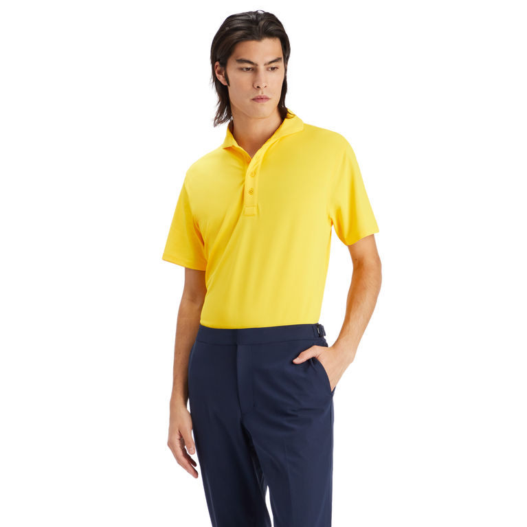 Essential Modern Spread Collar Tech Piqu&eacute; Slim Fit Polo