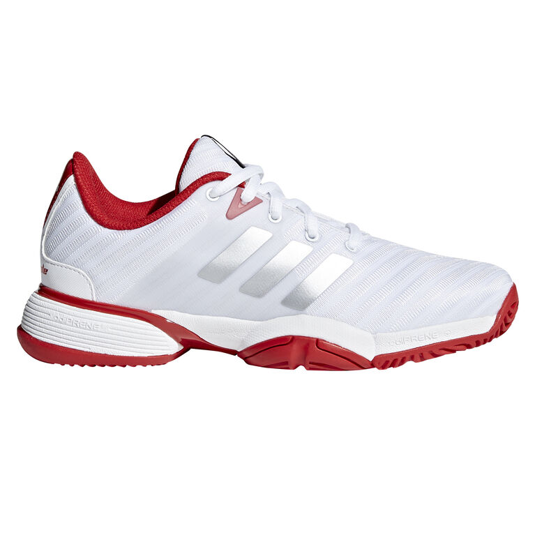 adidas Barricade Junior's Shoe - White/Red | PGA TOUR Superstore