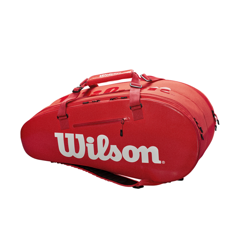 Wilson Large Super Tour 2 Compartment Tennis Bag - Red