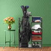Golf Gifts &amp; Gallery Black Metal Golf Bag Organizer lifestyle