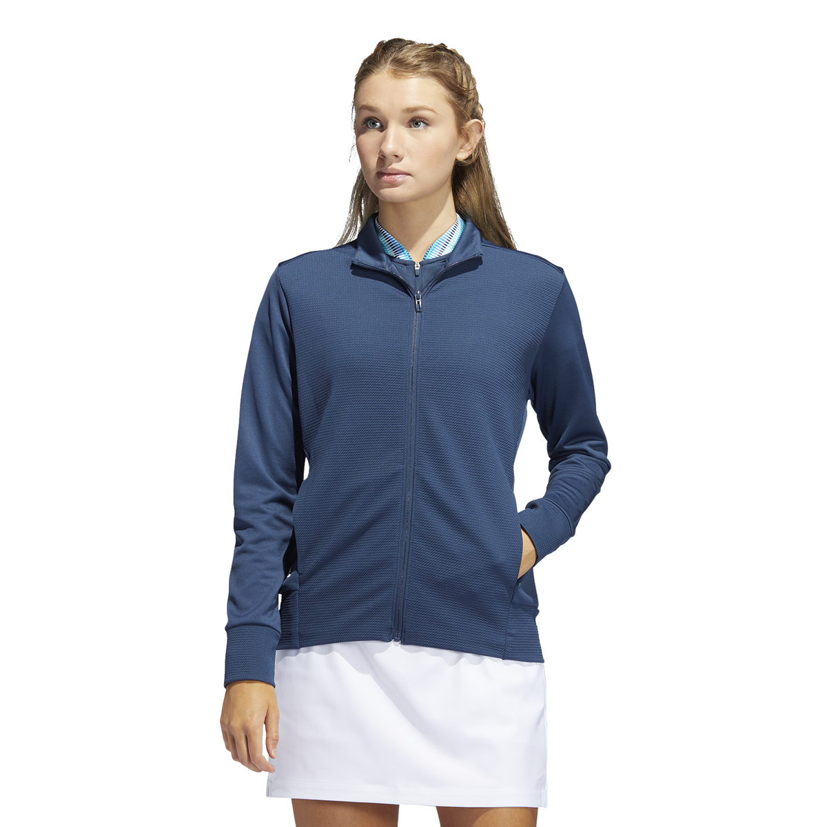 adidas Primegreen Textured Full Zip Jacket PGA TOUR Superstore