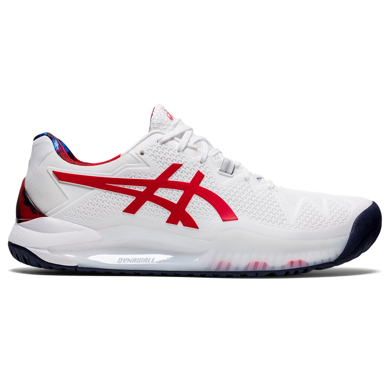 Asics Gel Resolution 9 L.E. Men s Tennis Shoe White Red PGA