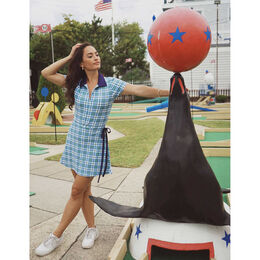 Ebony Flora Ivy Sport Plaid Dress