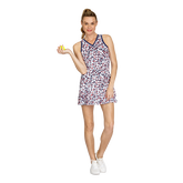 Alternate View 3 of Prismic Leopard Collection: Tahini Painted Leopard Sleeveless Dress
