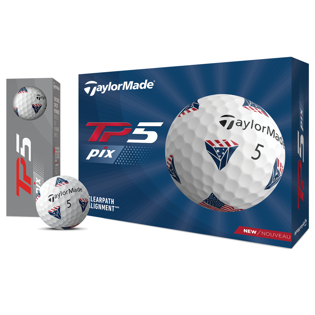 TaylorMade TP5 Pix 2.0 USA Golf Balls PGA TOUR Superstore