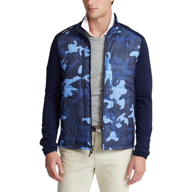 Camo Ripstop-Panel Terry Jacket