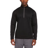 Mixed Texture Fleece Quarter-Zip Golf Jacket