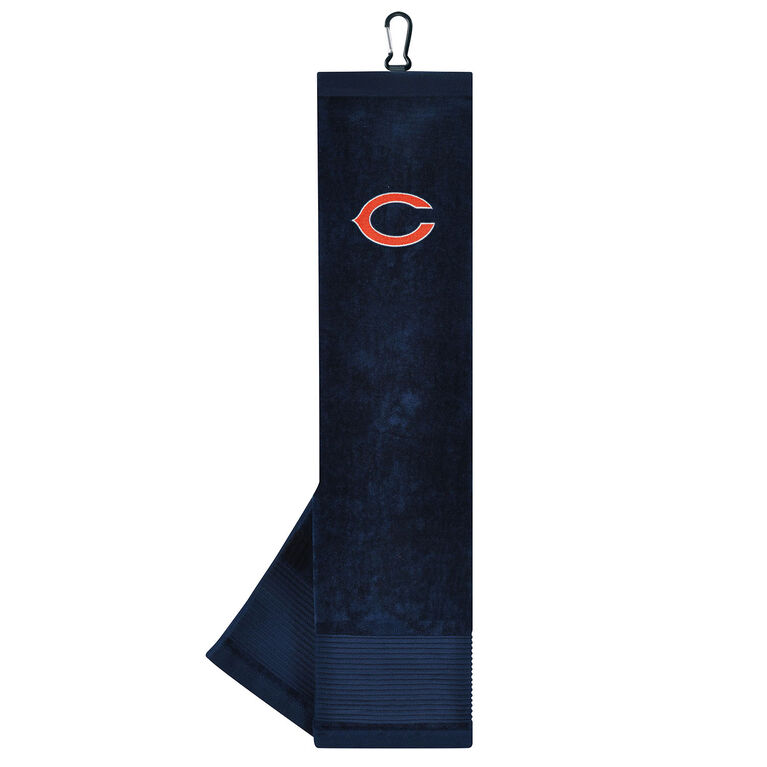 Team Effort Chicago Bears Face/Club Tri-Fold Embroidered Towel
