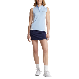 Sleeveless Quarter-Zip Polo Shirt