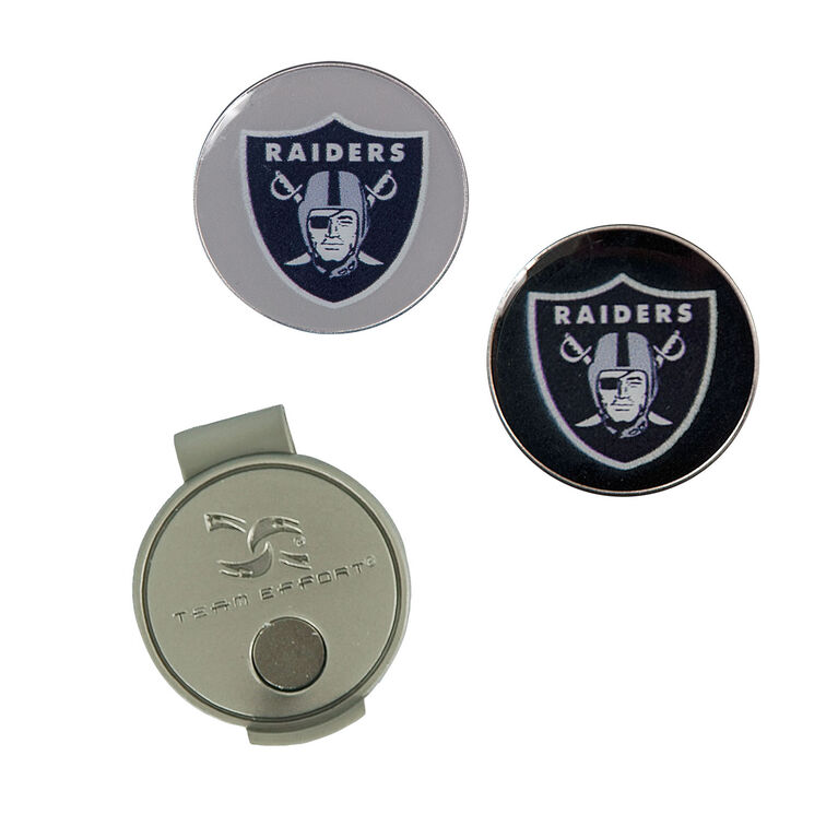Team Effort Oakland Raiders Hat Clip &amp; Ball Marker