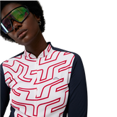 Alternate View 2 of Marilyn Color Block JL Print Quarter Zip Pull Over