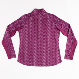 Curve Geo Print Quarter Zip Pull Over