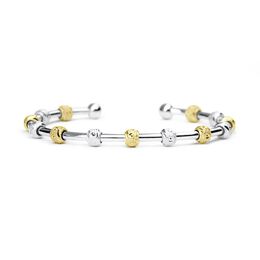 Golf Goddess Two-Tone Silver and Gold Stroke Counter Bracelet