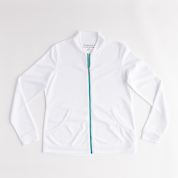 Waffle Texture Full Zip Women&#39;s Jacket