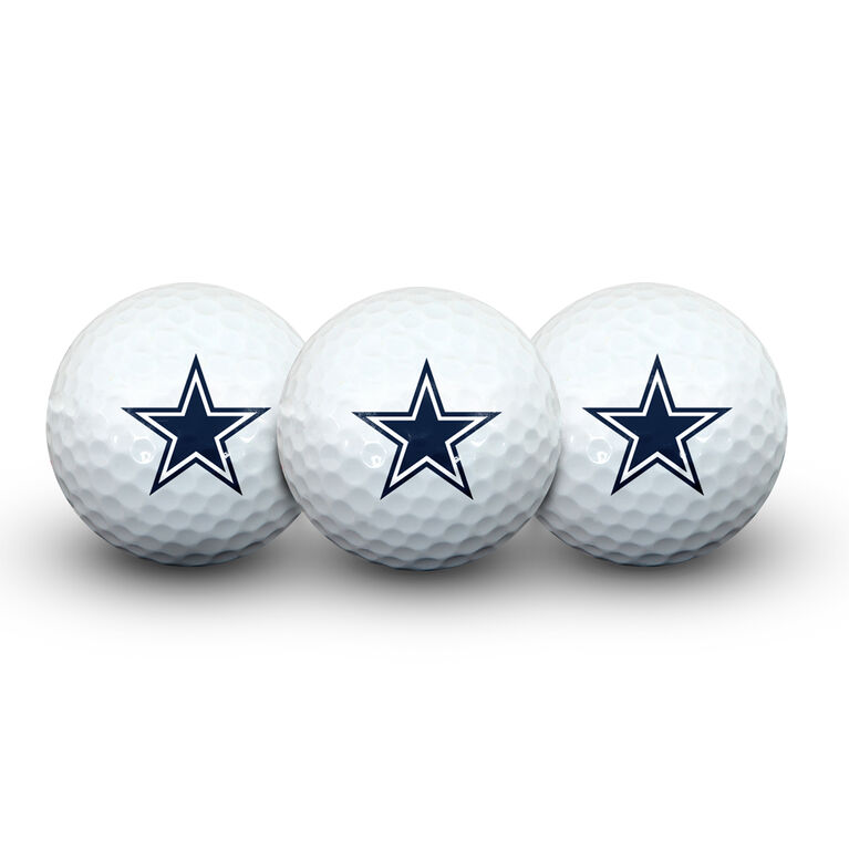Team Effort Dallas Cowboys Golf Ball 3 Pack