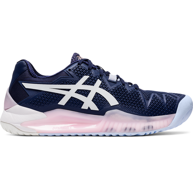 Asics GEL RESOLUTION 8 Women's Tennis Shoes Navy/White PGA TOUR